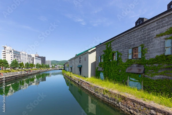 Fototapeta 小樽運河、浅草橋街園から見る小樽運河