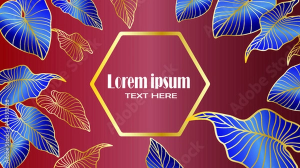 Obraz summer background with palm trees