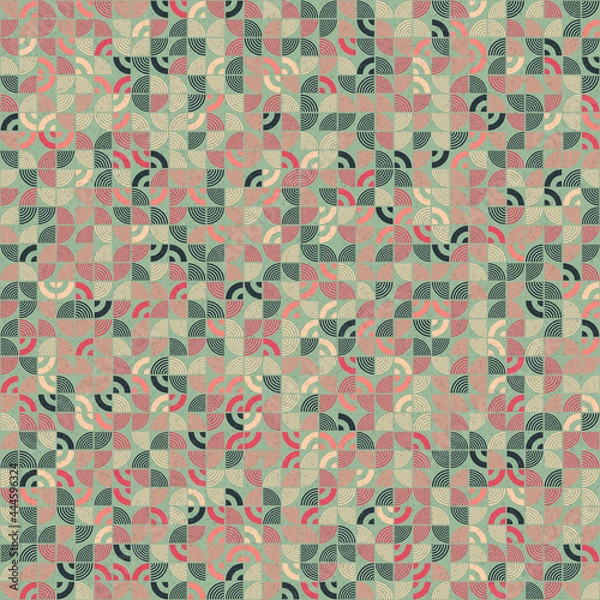 Fototapeta Abstract Geometric Pattern generative computational art illustration