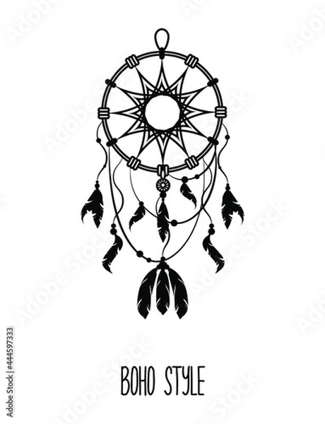 Obraz Dream catcher with feathers