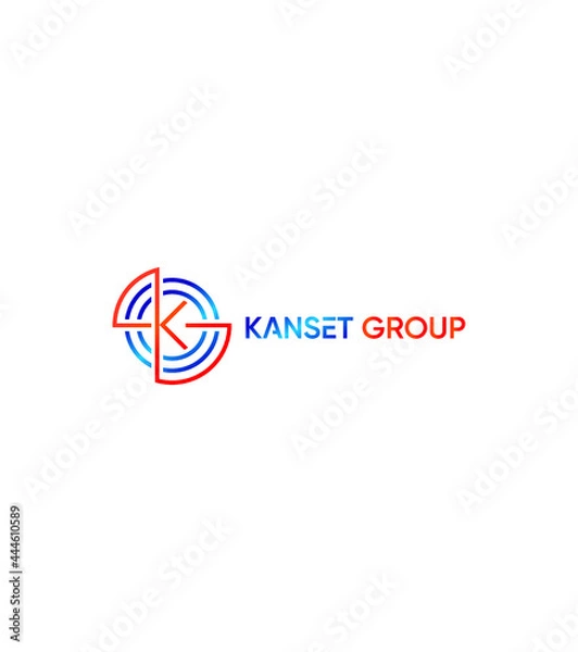 Fototapeta Kanset Group modern creative vector logo template 