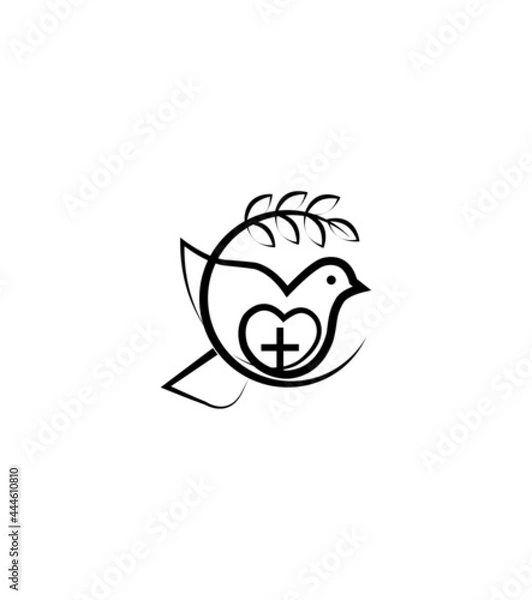 Fototapeta Lives Changes modern creative vector logo template 