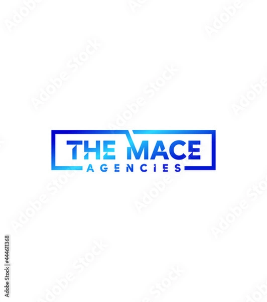 Fototapeta The Mace Agencies modern creative vector logo template 