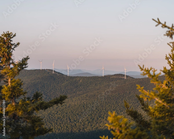 Obraz Mountaintop windmills