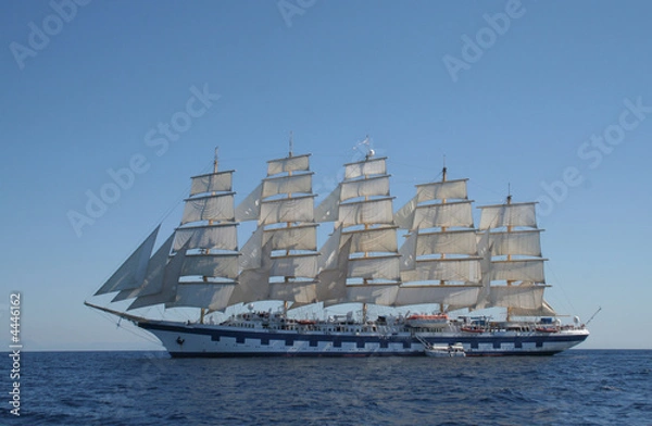 Obraz Royal Clipper at anchor off Ponza, Italy