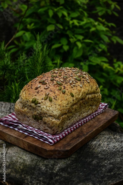 Obraz healthy eating with multigrain bread