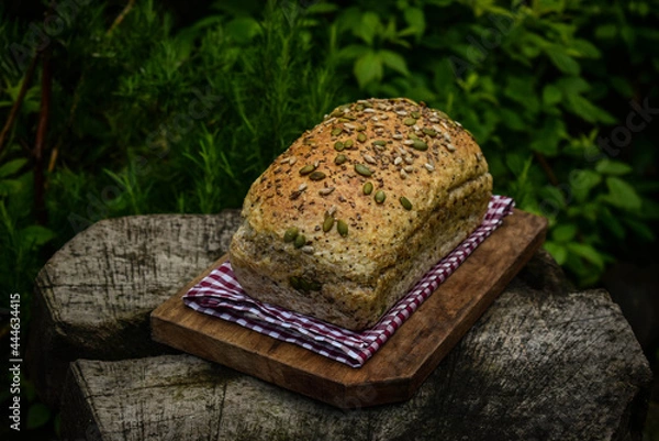 Obraz healthy eating with multigrain bread