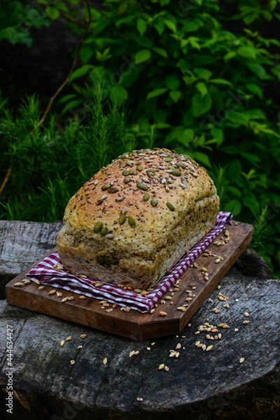 Obraz healthy eating with multigrain bread