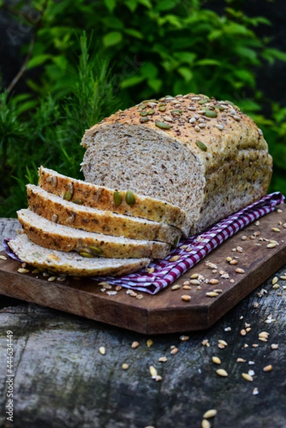Obraz healthy eating with multigrain bread