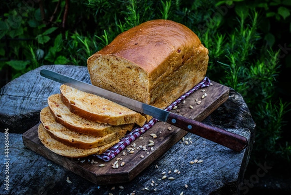 Obraz healthy eating with multigrain bread