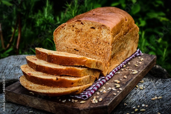 Obraz healthy eating with multigrain bread