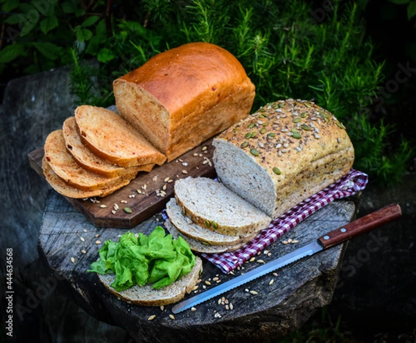 Obraz healthy eating with multigrain bread