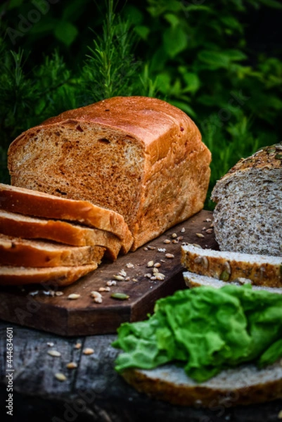Obraz healthy eating with multigrain bread