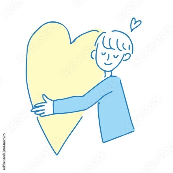 Obraz 手描きシンプル　愛情