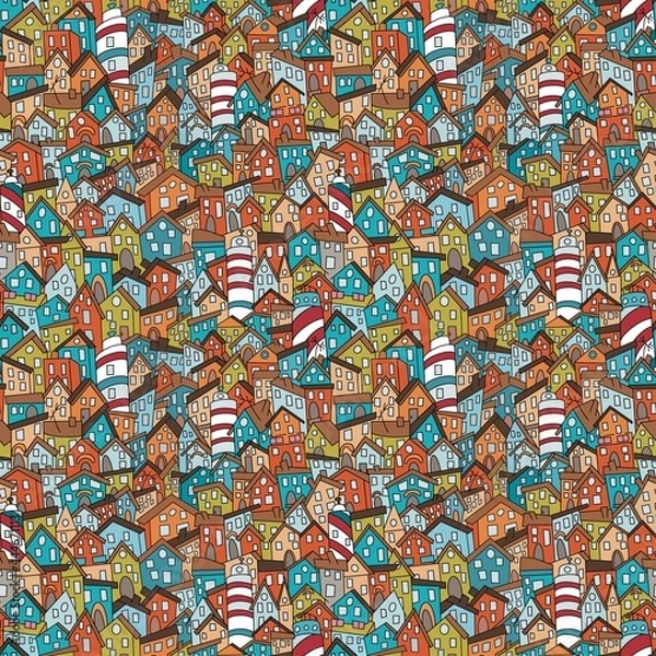 Obraz Pattern seamless house