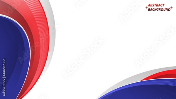 Fototapeta Abstract red blue white background