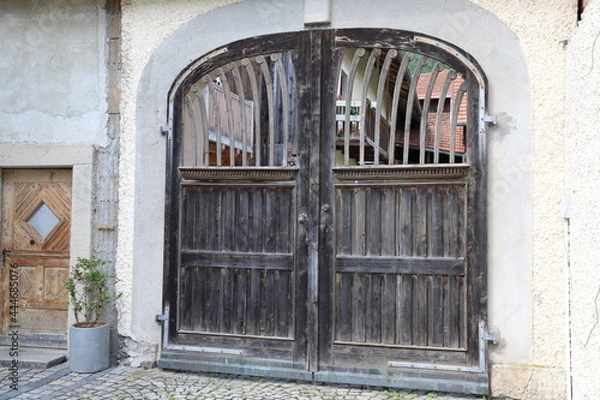 Obraz Schönes altes Holztor