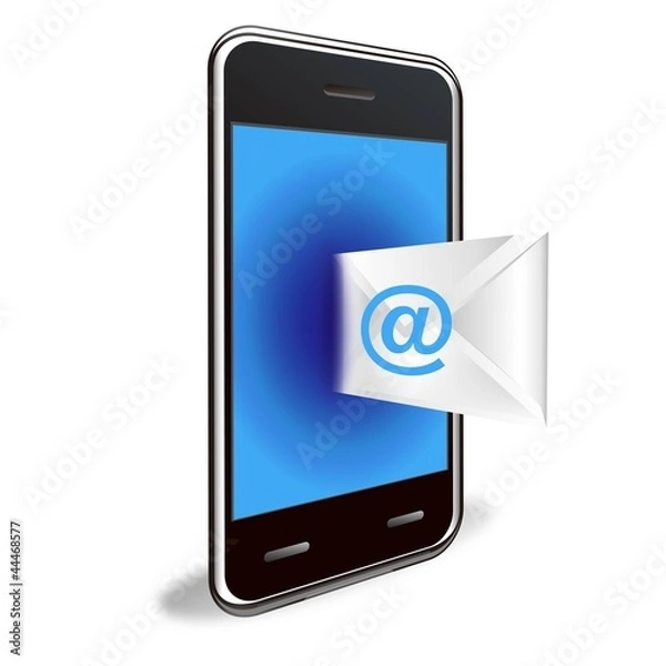 Obraz スマートフォンとメール
