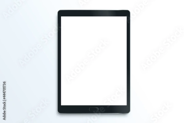 Fototapeta Vector Tablet Isolated Drawing Pad Mockup Screen