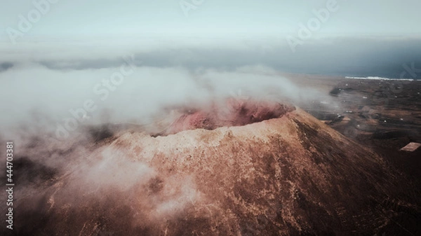 Obraz fog over the mountain