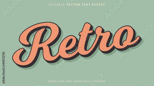 Fototapeta Fully Editable Text Effect Style