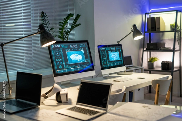 Fototapeta Empty Office of Car Design Company