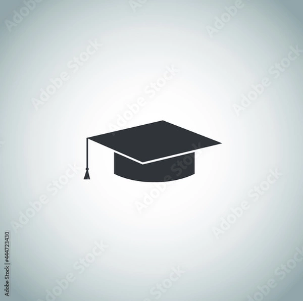 Obraz Black school icon on white background