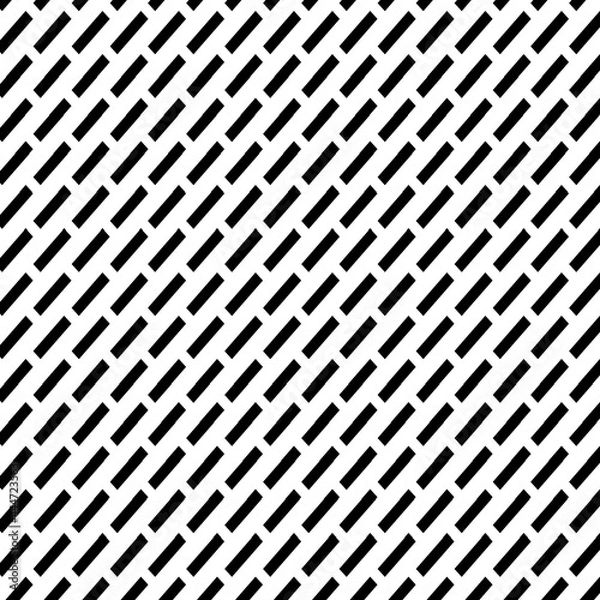 Obraz seamless pattern black rectangle on white background, simple style vector 
