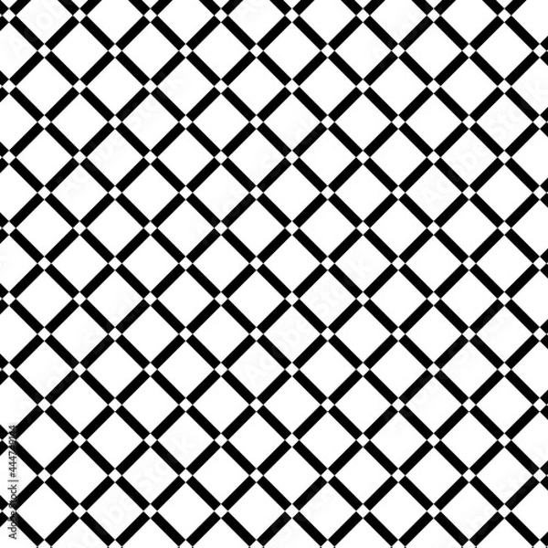 Obraz seamless pattern black and white square, simple style vector