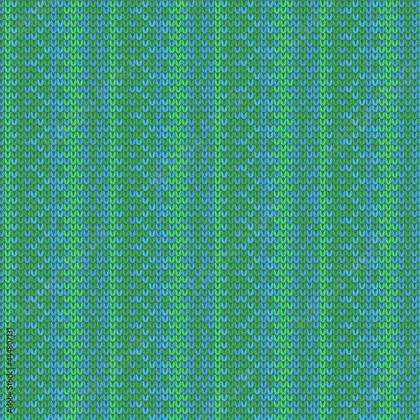 Fototapeta Knitted seamless varicolored pattern. Ocean design. Vector illustration.