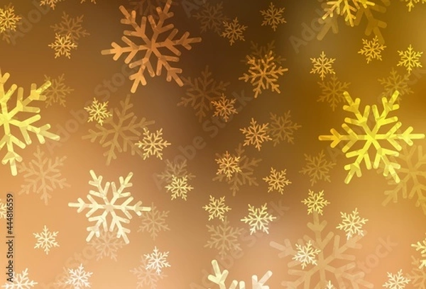 Fototapeta Light Orange vector layout in New Year style.