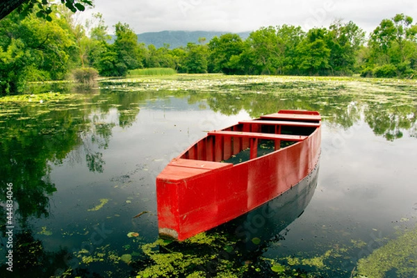 Obraz boat on the lake