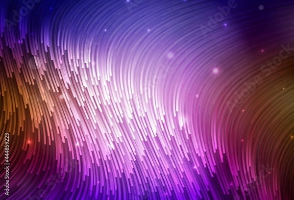 Obraz Dark Blue, Red vector backdrop with curved lines.