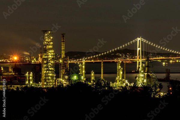 Obraz 【北海道】室蘭工場夜景