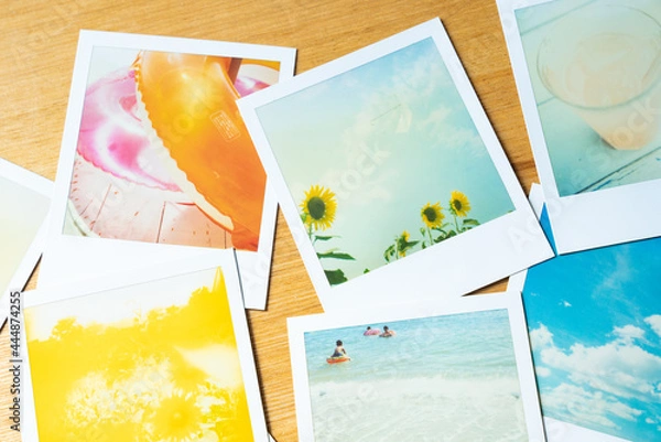 Fototapeta 夏の思い出ポラロイド