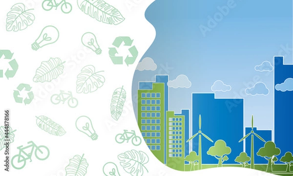 Obraz eco city landscape