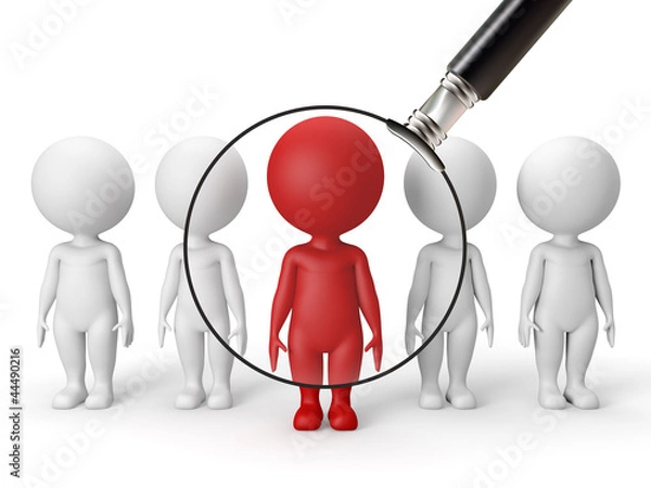 Obraz 3d small people job search