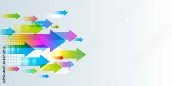 Fototapeta Arrows graphics. Vector background. Design element.
 