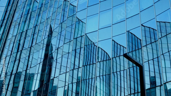 Obraz modern office building.building with copy space.windows office building for background