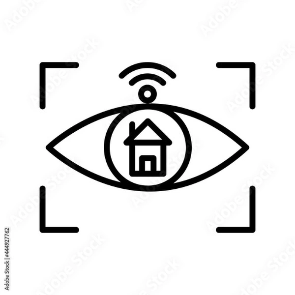 Obraz  Eye Outline Vector Icon Design