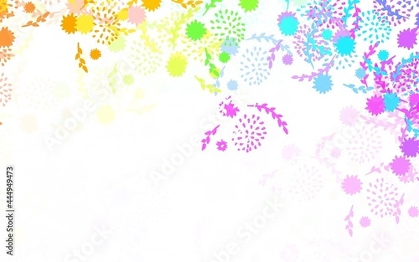 Fototapeta Light Multicolor vector elegant template with flowers