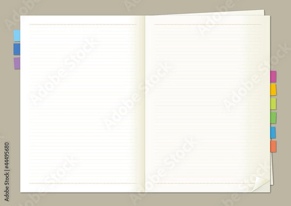 Obraz ノート・見開き