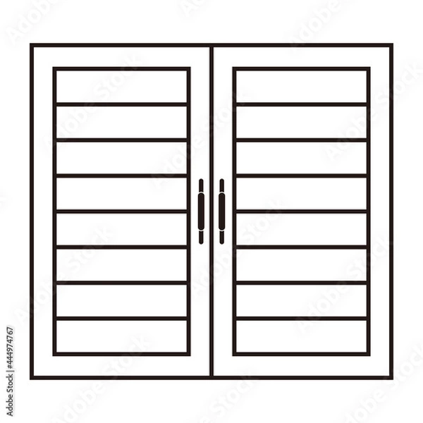 Obraz doors icon set vector sign symbol