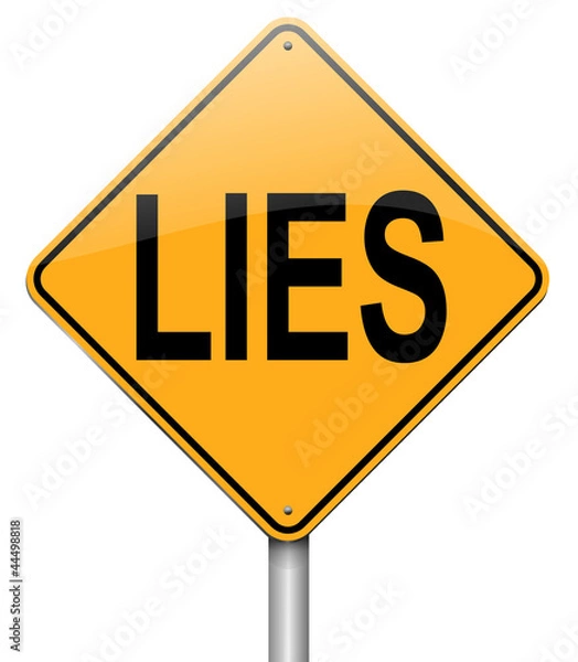 Obraz Lies concept.