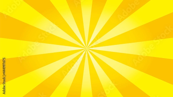 Fototapeta グラデーションを使用したイエローとオレンジフラッシュのベクターイラスト(横長ワイド)