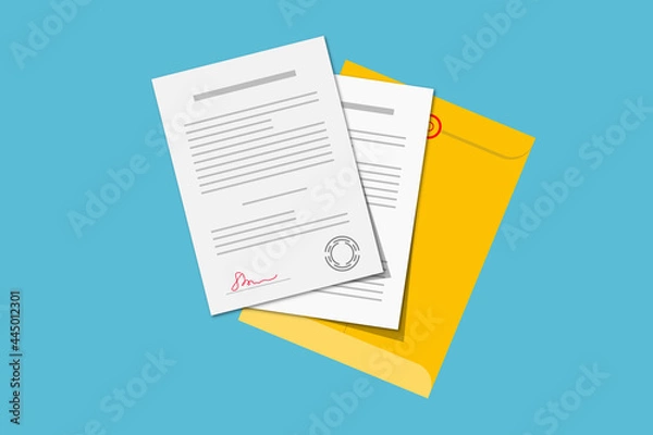 Fototapeta  business document file