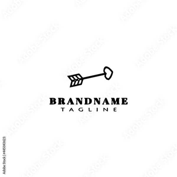 Fototapeta creative arrow design template logo icon black vector simple