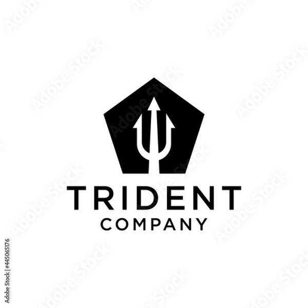 Obraz Trident vector logo design inspiration