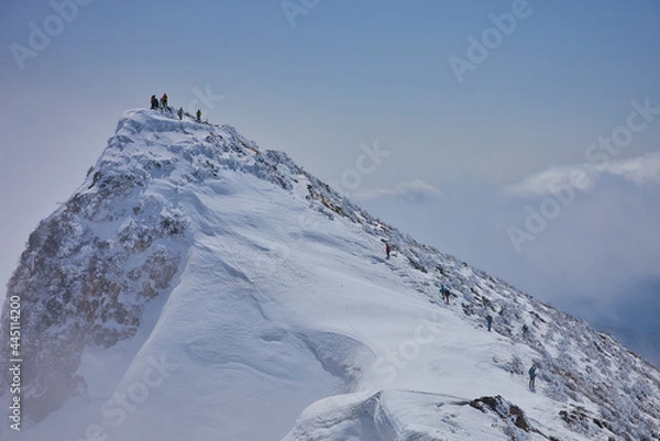 Fototapeta Mt.Tanigawa, mid winter  厳冬期の谷川岳登山