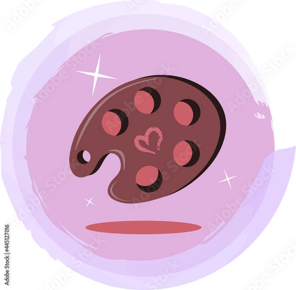 Fototapeta vector swatches or pallet sign icon for web design